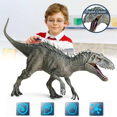 2020 New 34x8x18cm Jurassic Indominus Rex Action Figures Open Mouth Savage Tyrannosaurus Dinossauro World Animals Model Kid Toy