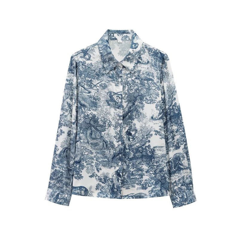 Kaslead New Arrival Women's Clothing Fashion Style Fashion Minimalist Print Casual Long Sleeves Tops Casual Pants Suit