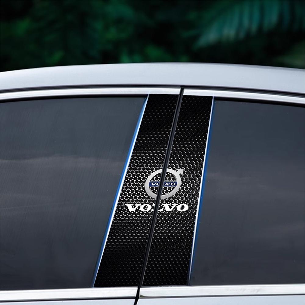 Autocollant Pilier B de Voiture en PVC Autocollants Imperméables Colonne Centrale Auto pour Volvo Rdesign XC90 S60 XC60 V70 S80 S40 V50 V40 V60 XC70