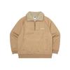 KODAK Brownie Semi-Overfit Light Warm Fleece-Lined Half-Zip Sweatshirt Beige