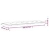 VidaXL Coussins de banc de jardin lot de 2 motif de feuilles tissu 361751