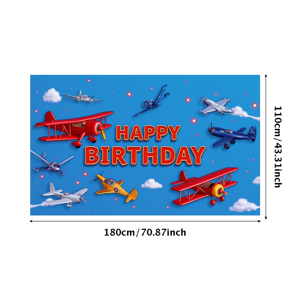 

Decorative Pattern Celebration Banner Birthday Sign Birthday Celebration Backdrop for Boys Party Birthday Party Photo Shoot