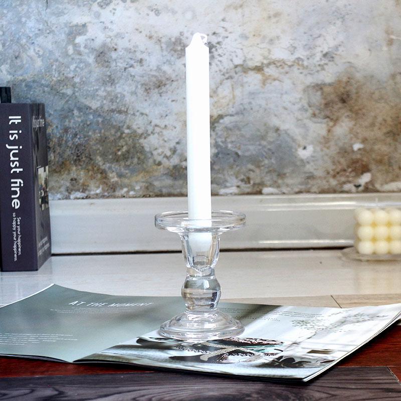 Nordic Retro Glass Candlestick - Romantic Candlelight for Weddings, Restaurants, and Parties