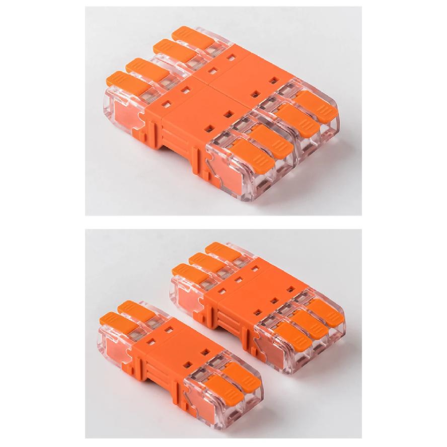 JINH 20Pcs CMK 64 Quick Connectors Fast for Flexible Connectivity Wires Compact Plug Mini Male Female Terminals Universal Blocks