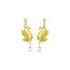 Swarovski Swan Earrings Womens