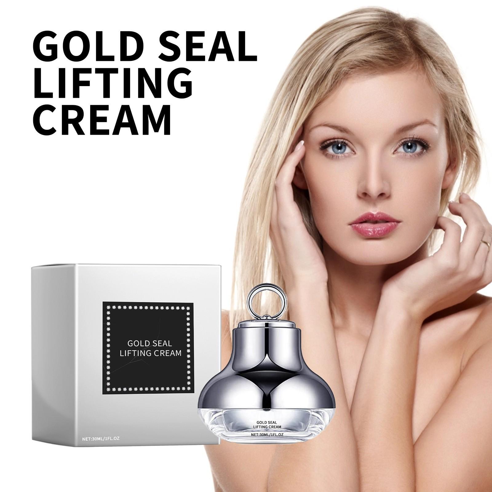 

Крем-лифтинг Gold Seal + 2-в-1 «Красный свет/электрическое устройство для мышц» для обвисания под глазами, линий улыбки, обвисших и обвисших щек