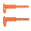 1 Pezzo Mini Righello di Plastica Scorrevole 80mm Calibro a Nonio Strumenti di Misura