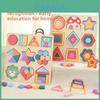 Wooden Geometric Puzzle Board For Babies And Toddlers With Cognitive And Matching Skills