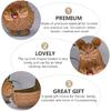 EXCEART Squirrel Shape Woven Storage Basket with Lid - Handwoven Rattan Storage Basket Organizer Squirrel Shape Woven Wicker Food Fruit Vegetable