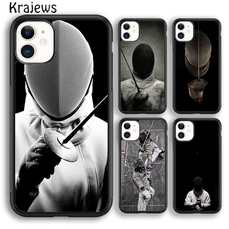 Krajews Fencing Sport Soft Phone Case Cover For iPhone 17 Air 16 15 14 plus 11 12 13 pro max coque Shell Fundas