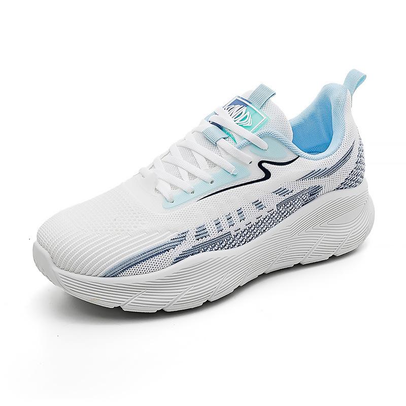 Korean Version of Fly-woven Sports Shoes for Men and Women, Casual Platform Dad Shoes, New Breathable Running Shoes F8830