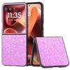 For Motorola Razr 60 Ultra 5G Case Colored Glitter PU+PC Shockproof Phone Cover