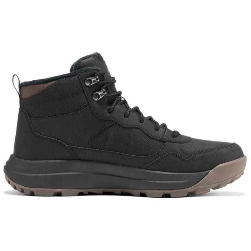 Skechers STREET WEAR Men Mid Short Warm Snow Boots Black 211261-BLK