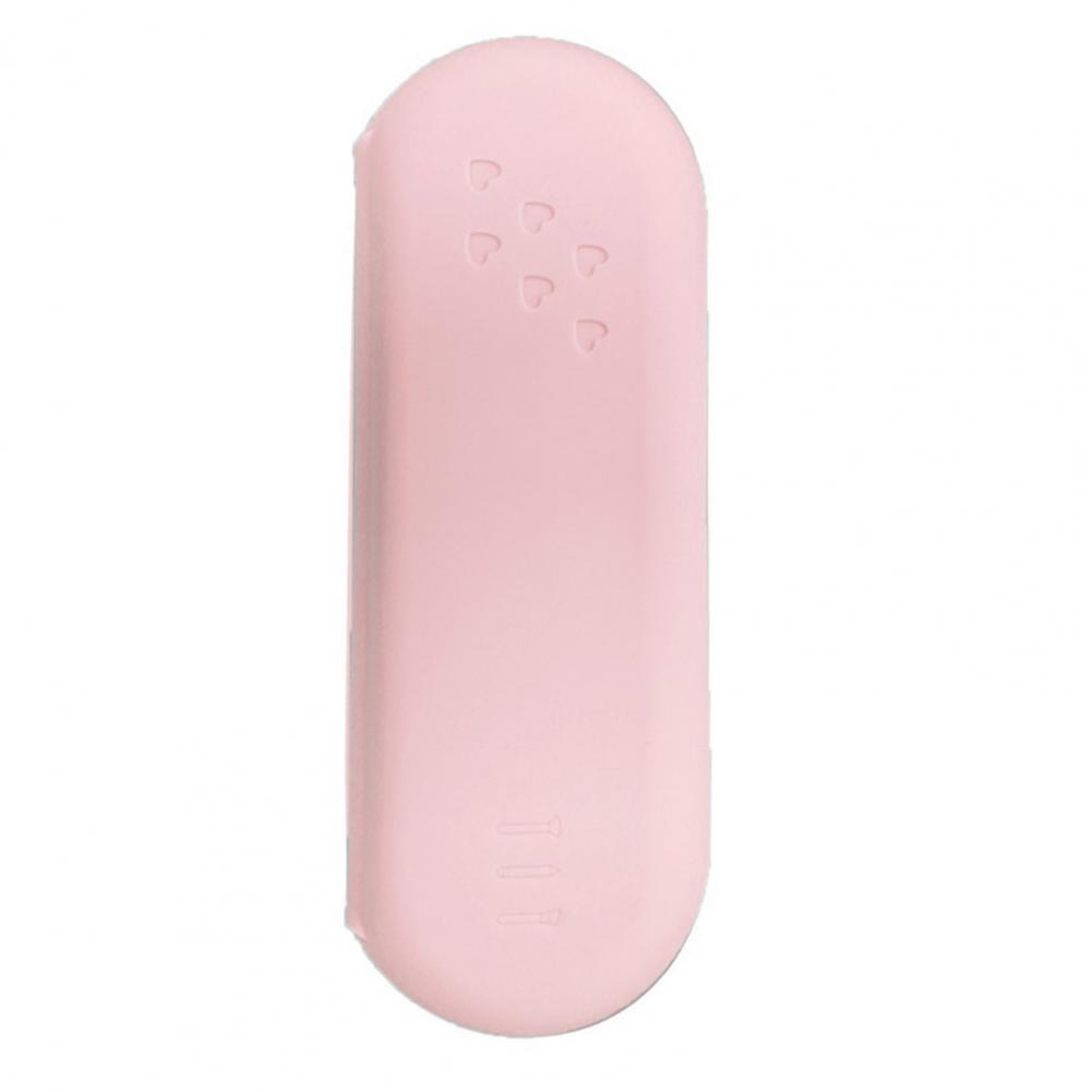 

Makeup Brush Storage Bag Lipstick Eyeshadow Holder Makeup Brush Holder Travel Case with Magnetic Buckle Design for Lipstick рожевий