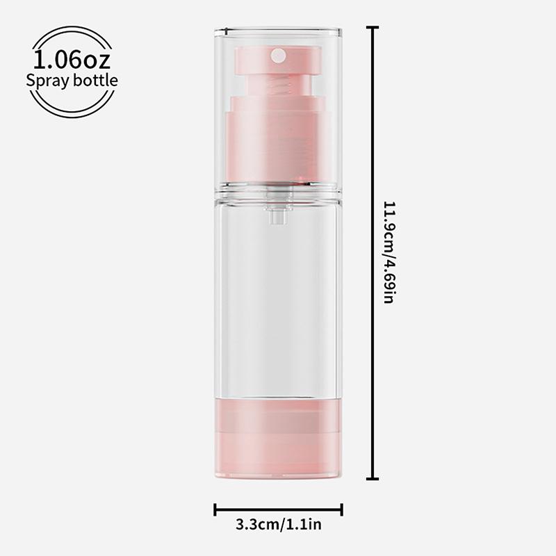 Airless Press Type Refillable Bottles Spray Bottle Lotion Cosmetic Dispenser Travel Portable Hydration Bottle