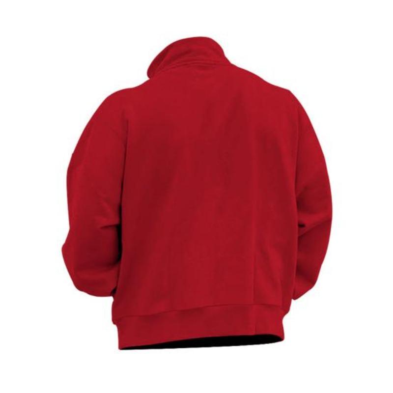 Yousheng Men Sweatshirt Half Zipper Stand Collar Long Sleeves Solid Color Pullover Mid Length Sport Casual Top Lightweight Clothes for Travel Office