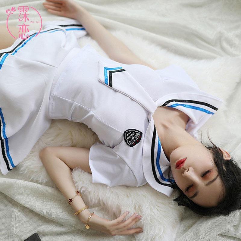 Sexy Lingerie Uniform Japanese Adult Sexy Sailor Uniform Cosplay Pure Cute School Girl JK Uniform