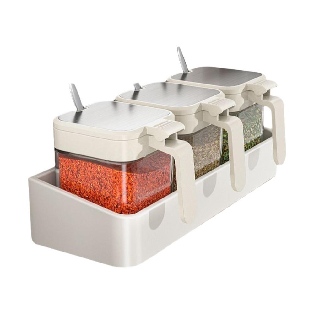 Free Punching Spice Jar No-Drill Installation No-Drill Organizer  Spice Organization