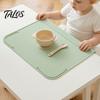 Non Slip Silicone Placemat for Toddlers, Non-Slip Food Grade Baby Eating Mat, Feeding Mat Dining Table with Safety Edge, Foldable Multi-functional