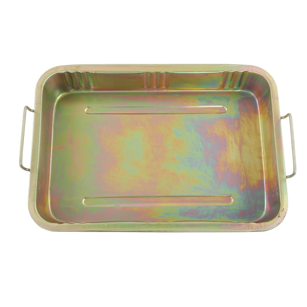 Galvanized Oil Drip Tray Pan Professional Metal Drain Container Universal Auto Repair Tool for