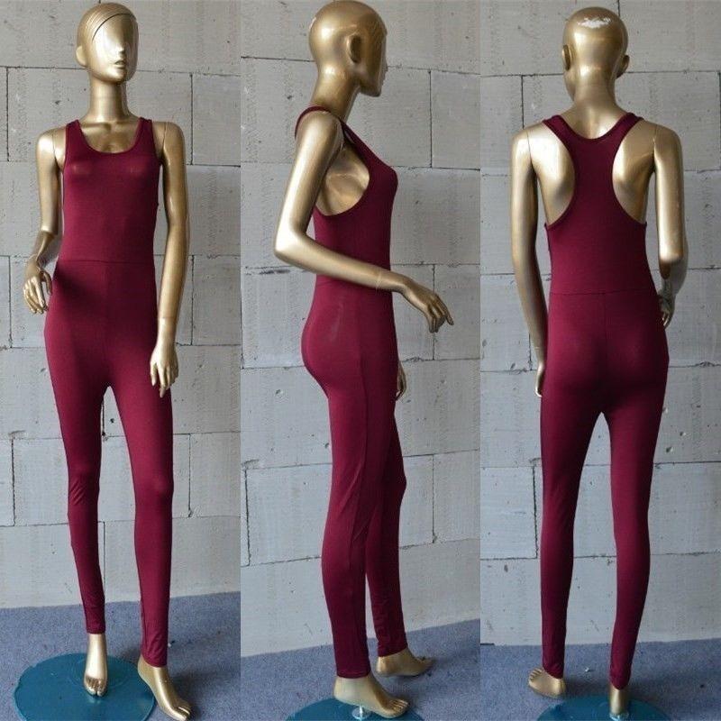 Us Sexy Women Casual Sleeveless Bodycon Romper Jumpsuit With Elegant Long Pants