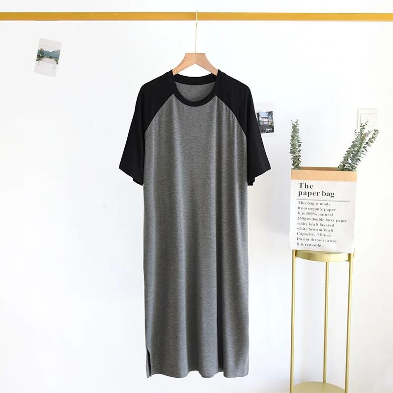 Spring Summer Nightgown Women's Sleepwear Pajamas Short Sleeve Long Night Dress Modal Sleep Shirts