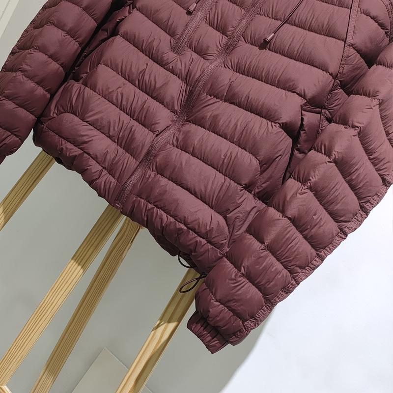 Korean Style Women's 90% Duck Down Jacket - High Quality, Casual, Thin, Loose Fit, Hooded Coat for Autumn/Winter