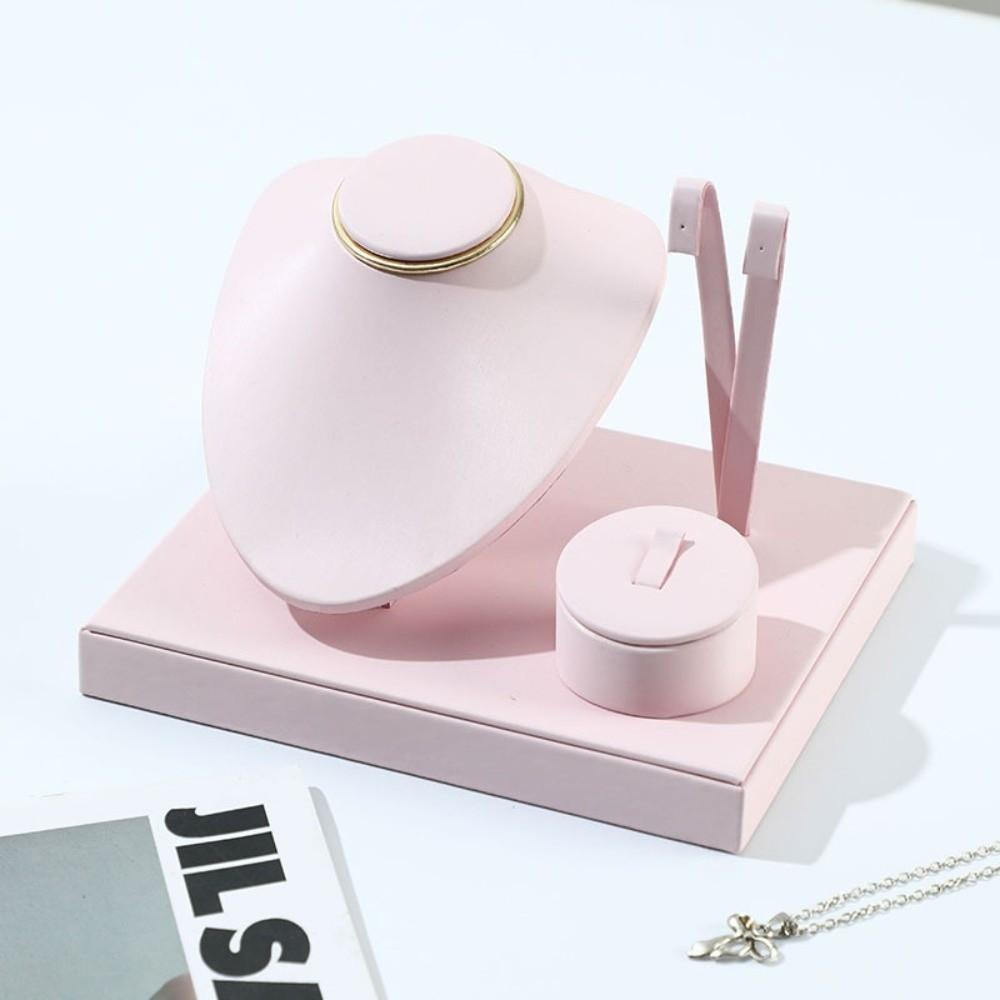 Multi-purpose Combination Set Jewelry Rack PU Leather Counter Showcase Props  Table Display