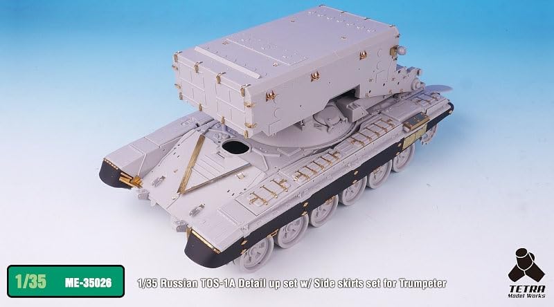 Tetra Model ME Series Russian Buratino with Side Skirts Plastic Model Parts ME3526 1/35 TOS-1A (TR)