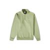 Hoher Kragen Halb-Reißverschluss Langarm Sweatshirt Herren Oberteile Grün DQ5209-386