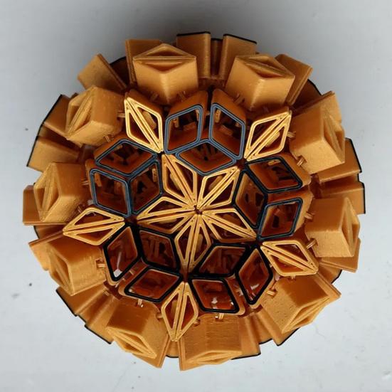 Sea Urchin Stress Relief Toy 3D Printed Movable Ball Sensory Fidget Toy for Adults Anxiety Relief Gifts for Men Women
