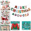 Cartoon Christmas Banners Festive Merry Christmas Flag Creative Christmas Pull Flag  Bar