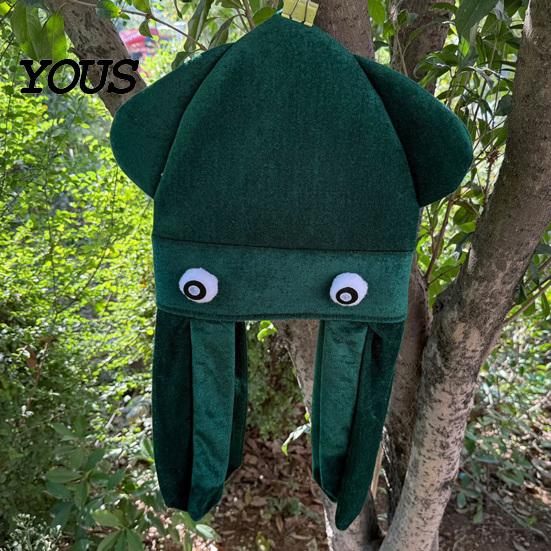 Festutklädnadstillbehör Rolig Bläckfiskhuvudbonad med Tentakler, Kreativ Plyschmössa för Cosplay Djurhuvudbonad och Kostymfotografering, Nyhet Mjuk