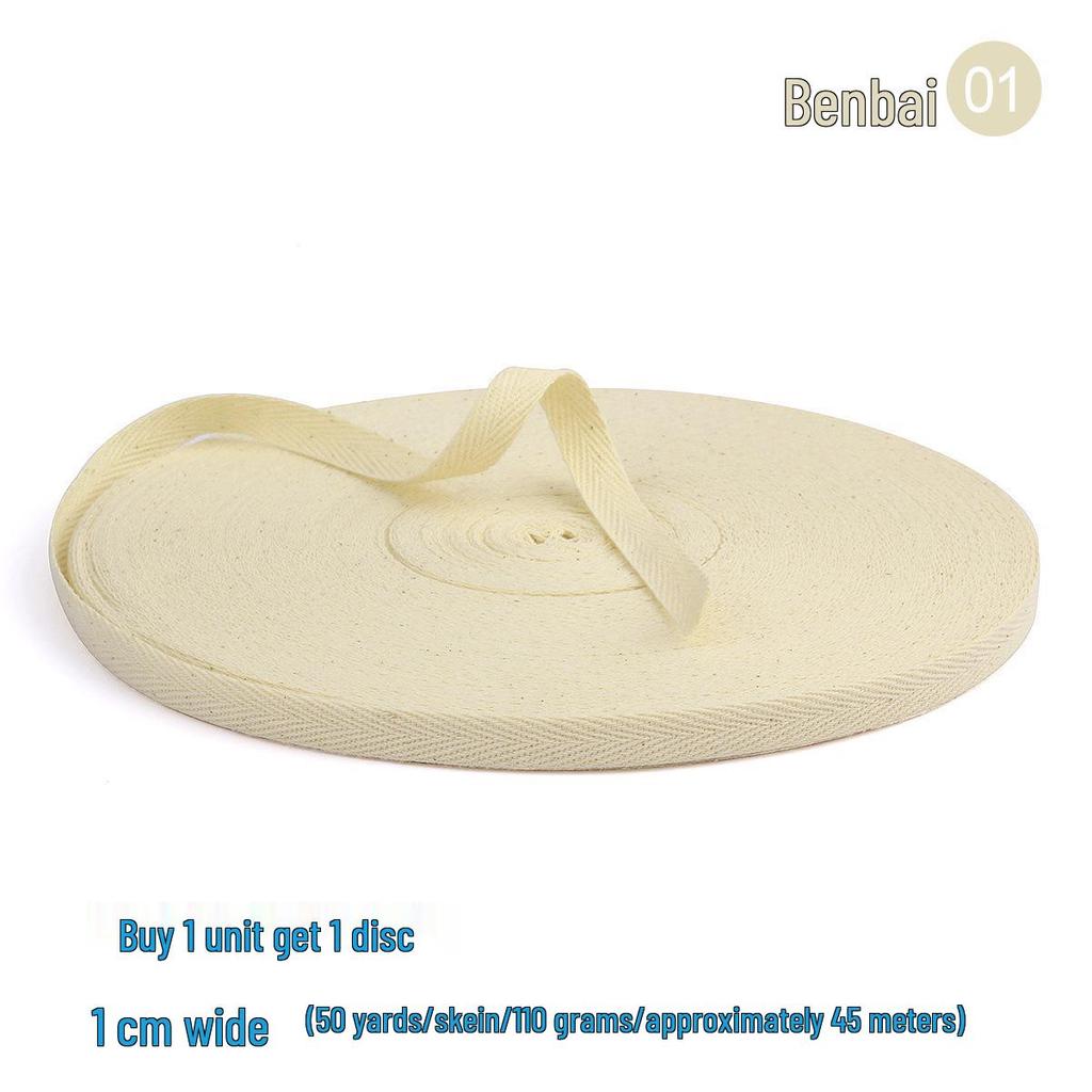 1cm Red-Purple Cotton Herringbone Tape: Festive Piping & Full-Edge Webbing