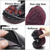 Fashion Orthopedic Real Leather Shoes Women's Ballet Flats Floral Moccasins Ladies Vintage Luxury Loafers Waterproof Wide Fit Chic Shoes