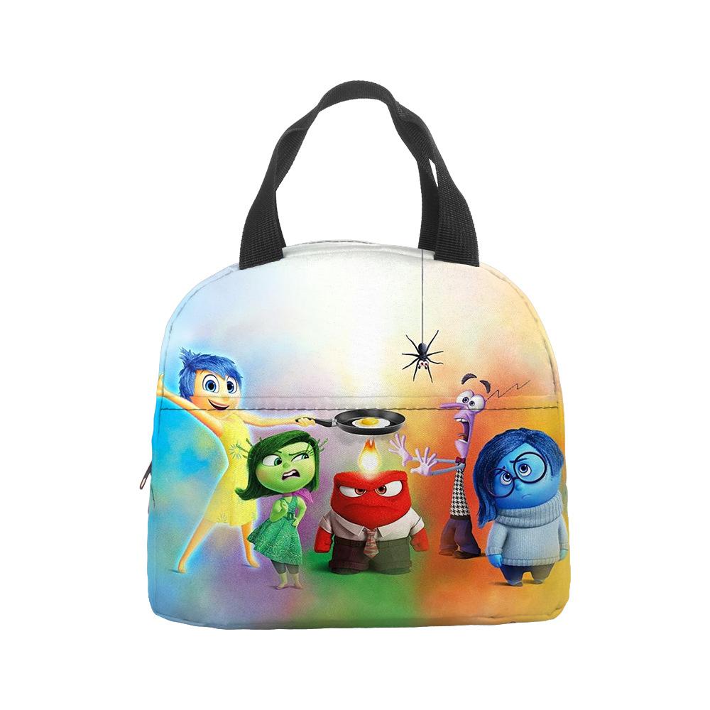 Mind Secret Service 2Inside Out 2 Plush Insulated Lunch Box Bag Portable Foil Ice Bag Picnic Bag