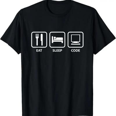 Eat Sleep Code Blocks T Shirt