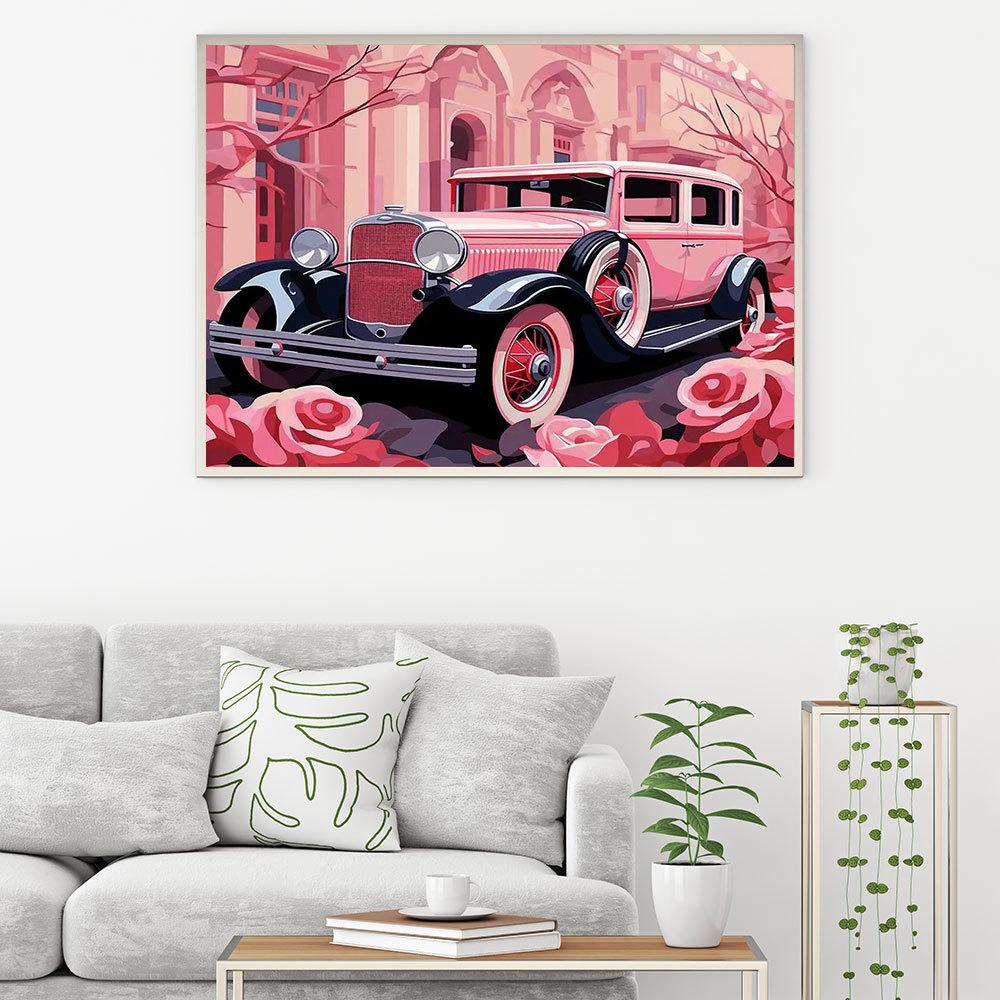 5D Diamond Painting New Arrivals Car Rose Home Decor Embroidery Mosaic Flower Landscape Wall Art