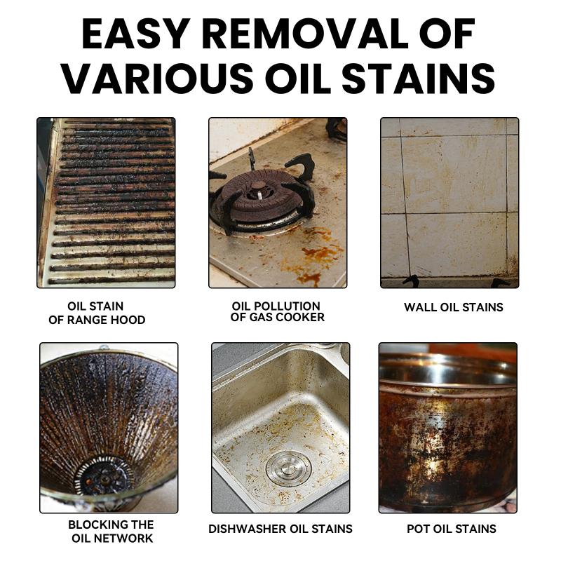 Heavy Oil Foam Cleaner for Kitchen Grease Dirt Removal Strong Cleaning Agent for Ovens Stoves Grills Rangehood Household Use