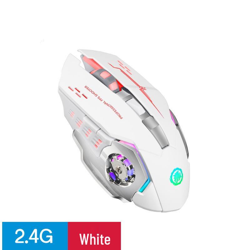 Silent Rechargeable Bluetooth Wireless Mouse for Office & Gaming - Universal Laptop Accessory