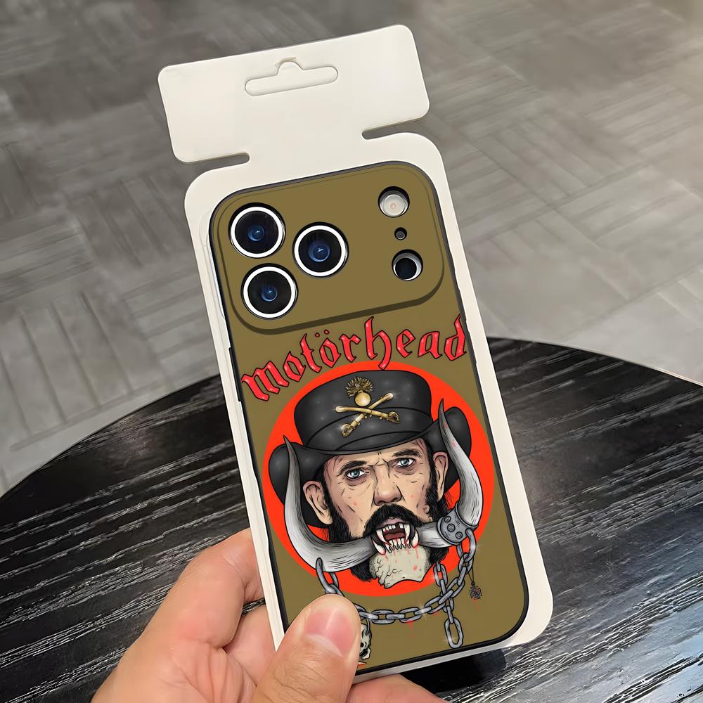 

S-Singer L-Lemmy-Kilmister Phone Case For IPhone 17 Air 16 E Pro Max 15 14 13 Mini 12 Pro 11 Max Plus Black Soft Shell iPhone 16 Pro Max