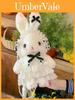Lolita Plush Bunny Bag With Bow For Daily Use And Collectors Style
