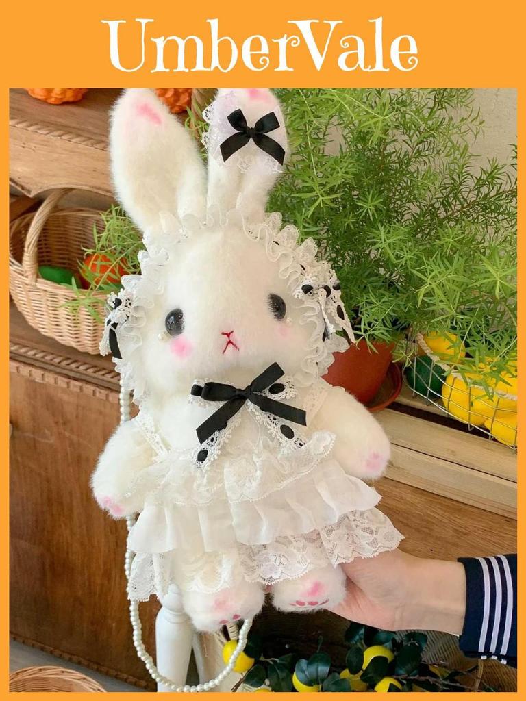 Lolita Plush Bunny Bag With Bow For Daily Use And Collectors Style