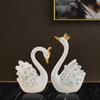 Cute Rhinestone Swan Couple Deodorant Diffuser - Car Interior Decoration