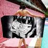 Japanese Junji Ito Tomie Microfiber Blanket Quick Drying Beach Towels Oversized Printing Super Absorbent Pool Towel Blanket