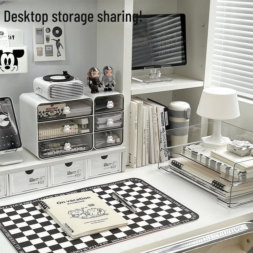 Small Desktop Drawer Storage Box for Cosmetics and Sundries