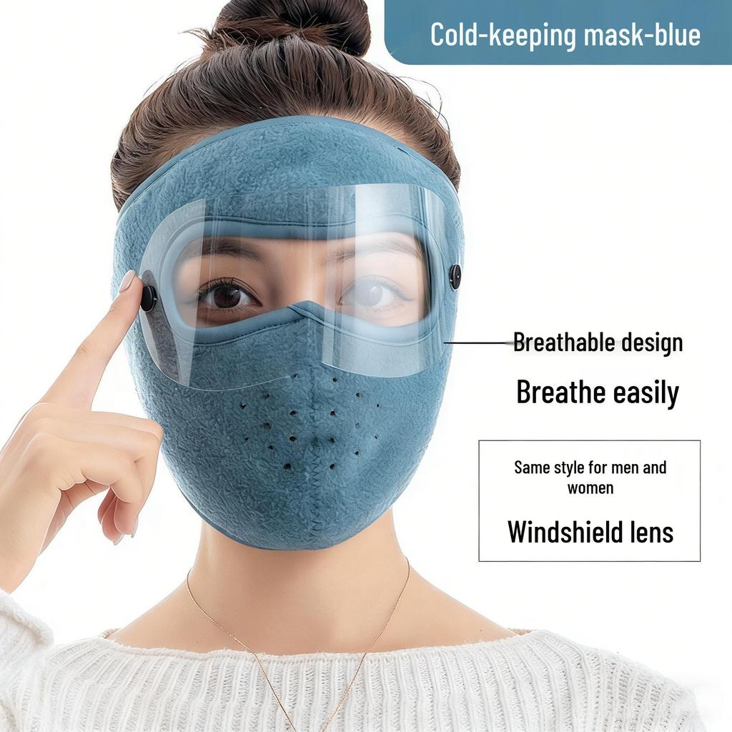 Kinder Winter Fleece Maske mit Ohrenschutz für Jungen & Mädchen