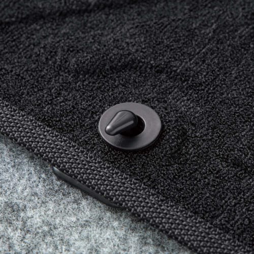 BONFORM Car Mat Deo Guard Antibacterial and Odor Resistant Non-Slip Back 48x62cm Black 6476-01BK