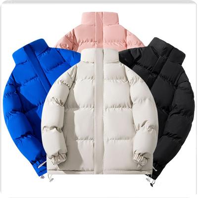 Plus Velvet Stand-up Collar Double-sided Cotton-padded Jacket for Men and Women with The Same Style of Winter Cotton-padded Jacket