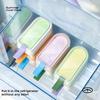 4pcs Silicone Popsicle Molds, Homemade Popsicle Mold Set, BPA Free Ice Cream Maker, 4pcs Reusable